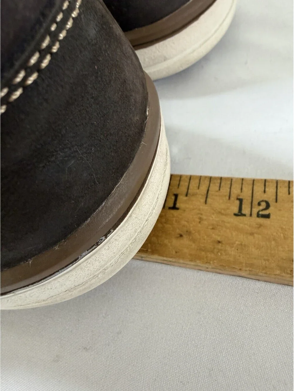 Pierre Cardin Brown Leather Sneakers with Red Accent 9.5
